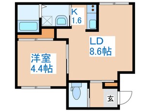 リンコントロ発寒南の物件間取画像